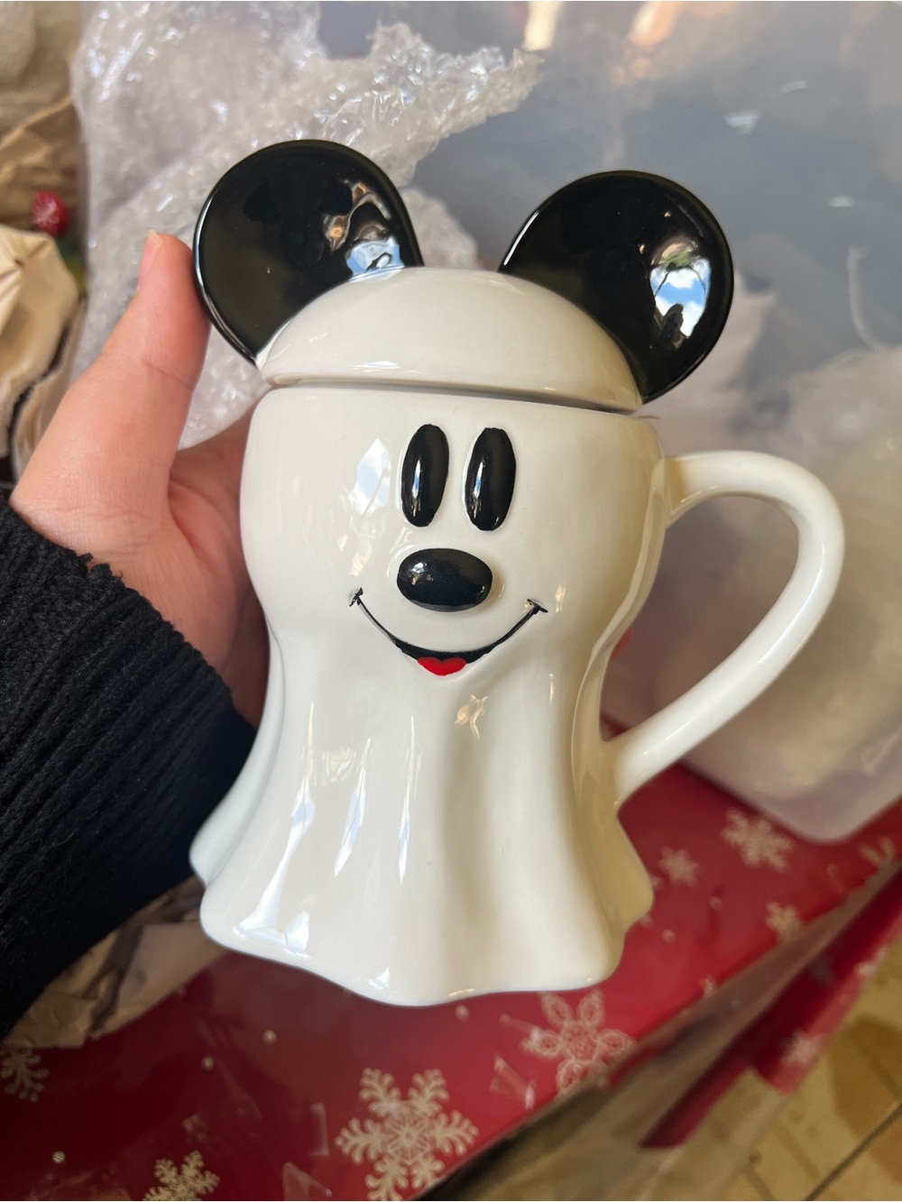 DISNEY MICKEY MOUSE HALLOWEEN GHOST MUG